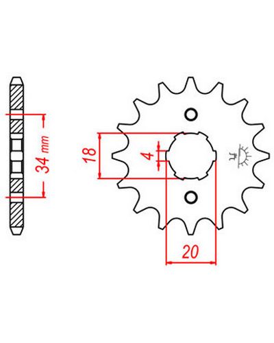 Pignon Moto JT SPROCKETS Pignon acier:JTF328.13dents Pas:520 Pignon Moto JT SPROCKETS Pignon acier:JTF328.13dents Pas:520