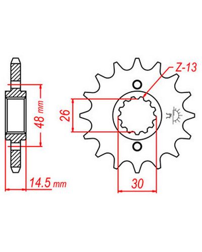 Pignon Moto JT SPROCKETS Pignon acier:JTF339.16dents Pas:530 Pignon Moto JT SPROCKETS Pignon acier:JTF339.16dents Pas:530