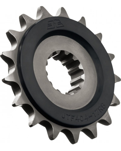 Pignon Moto JT SPROCKETS Pignon acier:JTF404RB.17dents Pas:525 (Avec caoutchouc)