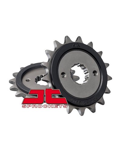 Pignon Moto JT SPROCKETS Pignon acier:JTF512RB.16dents Pas:520 (Avec caoutchouc)