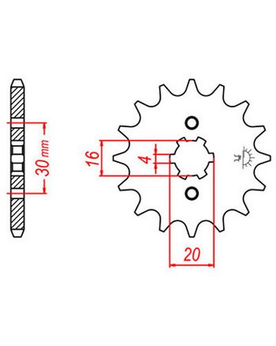 Pignon Moto JT SPROCKETS Pignon acier:JTF548.14dents Pas:428 Pignon Moto JT SPROCKETS Pignon acier:JTF548.14dents Pas:428