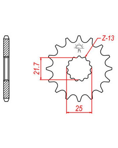 Pignon Moto JT SPROCKETS Pignon acier:JTF565.17dents Pas:520 Pignon Moto JT SPROCKETS Pignon acier:JTF565.17dents Pas:520