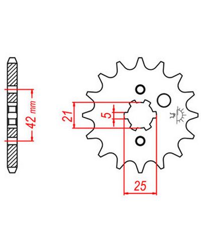 Pignon Moto JT SPROCKETS Pignon acier:JTF569.17dents Pas:520 Pignon Moto JT SPROCKETS Pignon acier:JTF569.17dents Pas:520