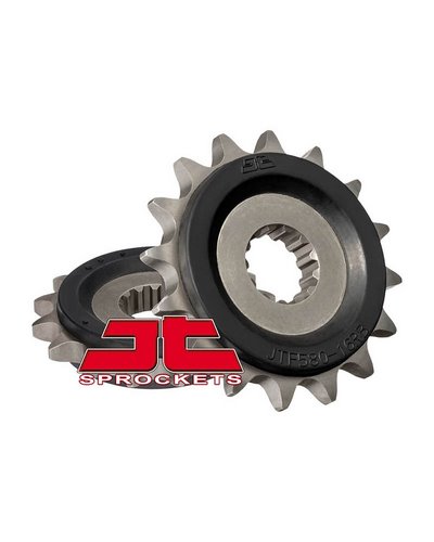 Pignon Moto JT SPROCKETS Pignon acier:JTF580RB.17dents Pas:530 (Avec caoutchouc)