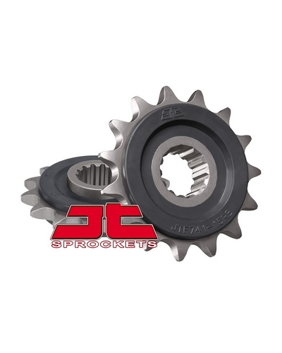 Pignon Moto JT SPROCKETS Pignon acier:JTF741RB.15dents Pas:525 (Avec caoutchouc)