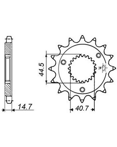 Pignon Moto JT SPROCKETS Pignon acier:JTF989.21dents Pas:530 Pignon Moto JT SPROCKETS Pignon acier:JTF989.21dents Pas:530