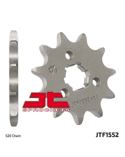 Pignon Moto JT SPROCKETS Pignon JT SPROCKETS 11 dents acier pas 520 type 1552