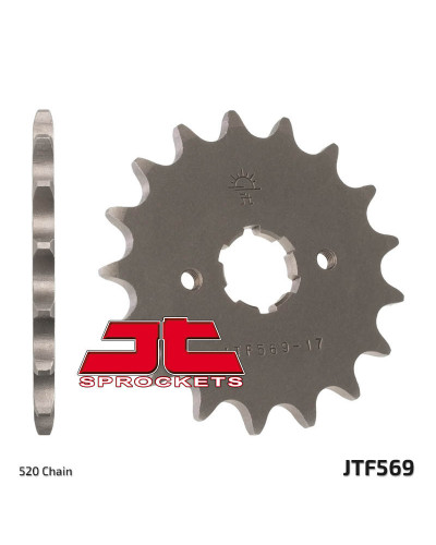 Pignon Moto JT SPROCKETS Pignon JT SPROCKETS 11 dents acier pas 520 type 569