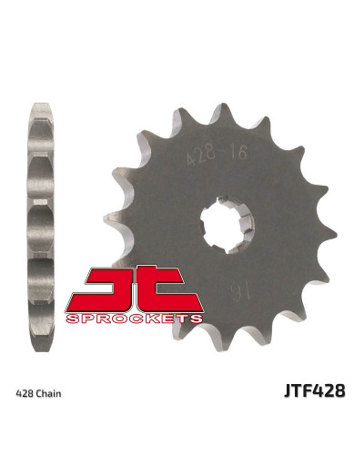 Pignon Moto JT SPROCKETS Pignon JT SPROCKETS 12 dents acier pas 428 type 428 Suzuki JR80