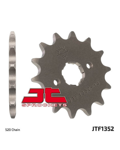 Pignon Moto JT SPROCKETS Pignon JT SPROCKETS 12 dents acier pas 520 type 1352