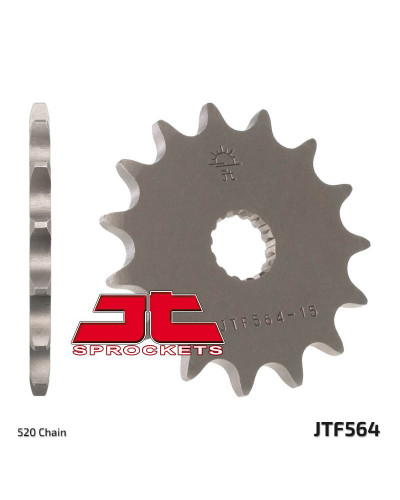 Pignon Moto JT SPROCKETS Pignon JT SPROCKETS 12 dents acier pas 520 type 564 Yamaha WR200