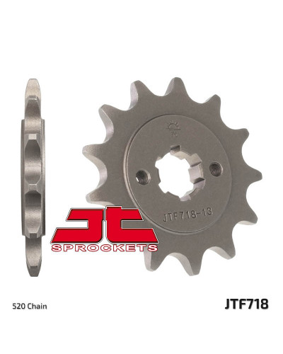 Pignon Moto JT SPROCKETS Pignon JT SPROCKETS 12 dents acier pas 520 type 718 Husqvarna CR125