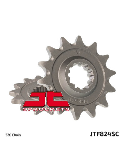 Pignon Moto JT SPROCKETS Pignon JT SPROCKETS 13 dents acier anti-boue pas 520 type 824SC Husqvarna