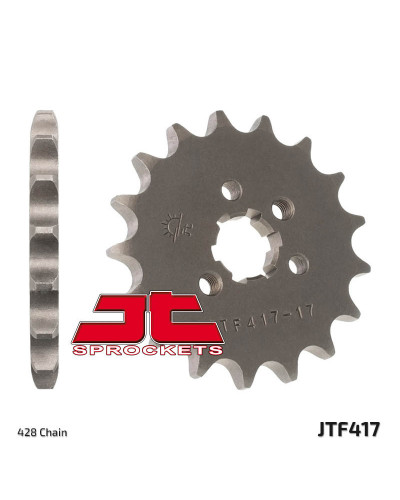 Pignon Moto JT SPROCKETS Pignon JT SPROCKETS 13 dents acier pas 428 type 417 Kawasaki KMX125