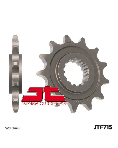 Pignon Moto JT SPROCKETS Pignon JT SPROCKETS 13 dents acier pas 520 type 715 Gas Gas