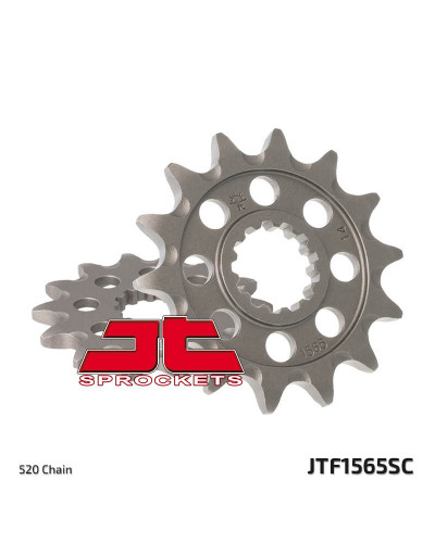 Pignon Moto JT SPROCKETS Pignon JT SPROCKETS 14 dents acier anti-boue pas 520 type 1565SC Kawasaki KX450F