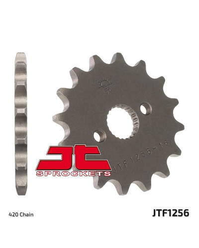 Pignon Moto JT SPROCKETS Pignon JT SPROCKETS 14 dents acier pas 420 type 1256 Honda CR50F