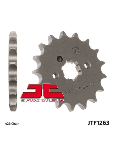 Pignon Moto JT SPROCKETS Pignon JT SPROCKETS 14 dents acier pas 428 type 1263