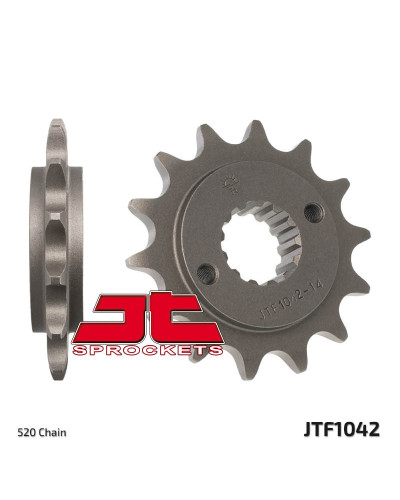 Pignon Moto JT SPROCKETS Pignon JT SPROCKETS 14 dents acier pas 520 type 1042