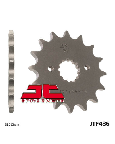 Pignon Moto JT SPROCKETS Pignon JT SPROCKETS 14 dents acier pas 520 type 436