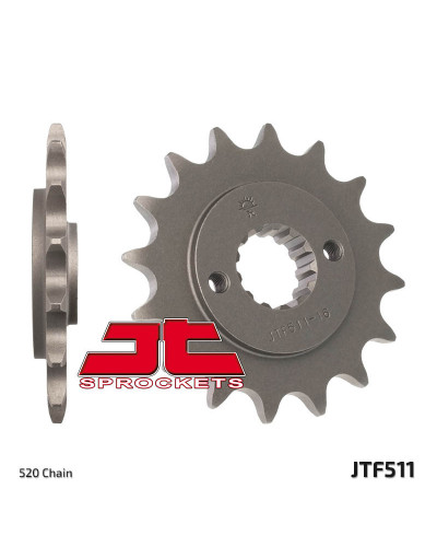 Pignon Moto JT SPROCKETS Pignon JT SPROCKETS 14 dents acier pas 520 type 511