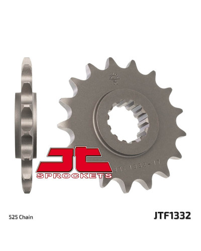 Pignon Moto JT SPROCKETS Pignon JT SPROCKETS 14 dents acier pas 525 type 1332 Honda