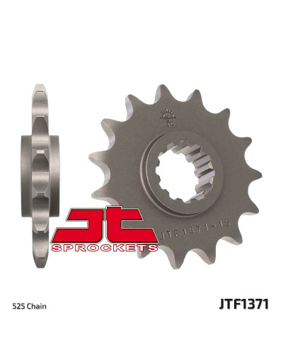 Pignon Moto JT SPROCKETS Pignon JT SPROCKETS 14 dents acier pas 525 type 1371 Honda CB600F/CB600S Hornet