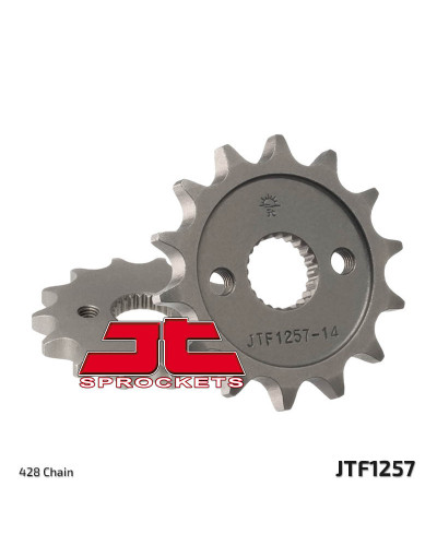 Pignon Moto JT SPROCKETS Pignon JT SPROCKETS 15 dents acier pas 428 type 1257 Honda