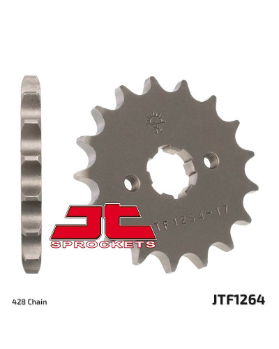 Pignon Moto JT SPROCKETS Pignon JT SPROCKETS 15 dents acier pas 428 type 1264