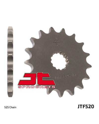 Pignon Moto JT SPROCKETS Pignon JT SPROCKETS 15 dents acier pas 525 type 520