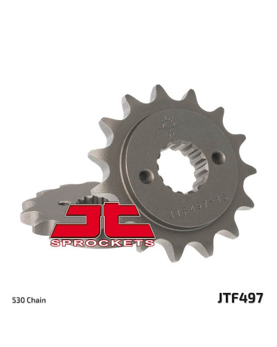 Pignon Moto JT SPROCKETS Pignon JT SPROCKETS 15 dents acier pas 530 type 497