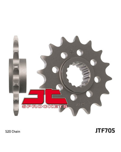 Pignon Moto JT SPROCKETS Pignon JT SPROCKETS 16 dents acier pas 520 type 705