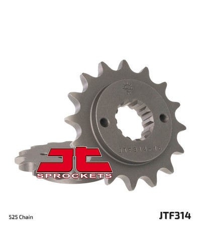 Pignon Moto JT SPROCKETS Pignon JT SPROCKETS 16 dents acier pas 525 type 314