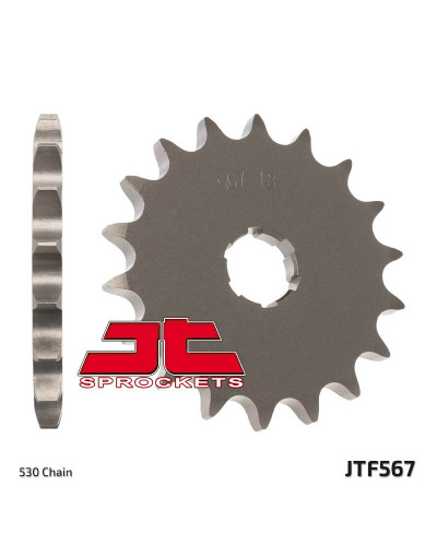 Pignon Moto JT SPROCKETS Pignon JT SPROCKETS 17 dents acier pas 530 type 567