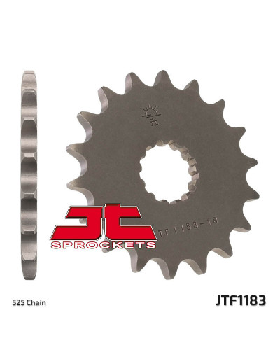 Pignon Moto JT SPROCKETS Pignon JT SPROCKETS 18 dents acier pas 525 type 1183