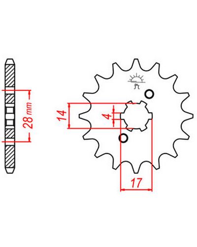 Pignon Moto JT SPROCKETS Pignon JTF1127.14