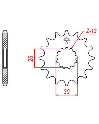 Pignon Moto JT SPROCKETS Pignon JTF1183.17RB Pignon Moto JT SPROCKETS Pignon JTF1183.17RB
