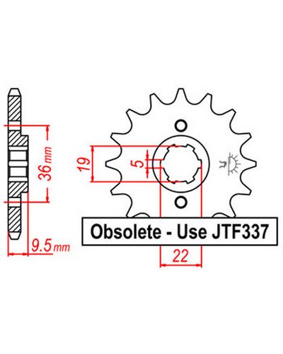 Pignon Moto JT SPROCKETS Pignon JTF1350.13 Pignon Moto JT SPROCKETS Pignon JTF1350.13