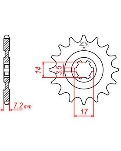 Pignon Moto JT SPROCKETS Pignon JTF1501.12 Pignon Moto JT SPROCKETS Pignon JTF1501.12
