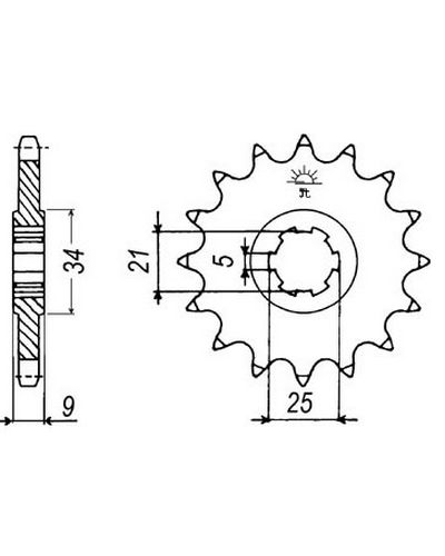 Pignon Moto JT SPROCKETS Pignon JTF1502.13