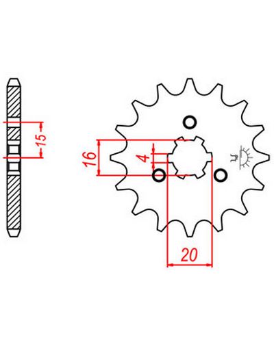 Pignon Moto JT SPROCKETS Pignon JTF1552.11 Pignon Moto JT SPROCKETS Pignon JTF1552.11