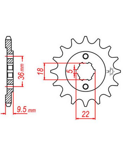 Pignon Moto JT SPROCKETS Pignon JTF1588.19 Pignon Moto JT SPROCKETS Pignon JTF1588.19