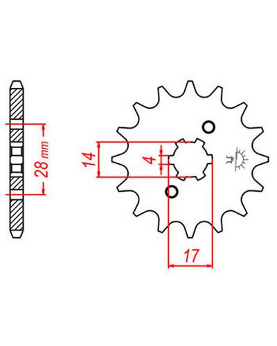 Pignon Moto JT SPROCKETS Pignon JTF247.13 Pignon Moto JT SPROCKETS Pignon JTF247.13