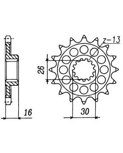 Pignon Moto JT SPROCKETS Pignon JTF313.17