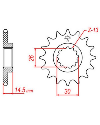 Pignon Moto JT SPROCKETS Pignon JTF340.18