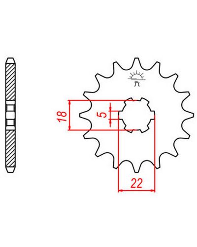 Pignon Moto JT SPROCKETS Pignon JTF420.15 Pignon Moto JT SPROCKETS Pignon JTF420.15