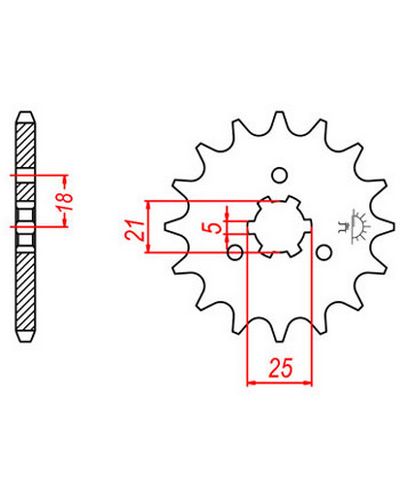 Pignon Moto JT SPROCKETS Pignon JTF424.17 Pignon Moto JT SPROCKETS Pignon JTF424.17
