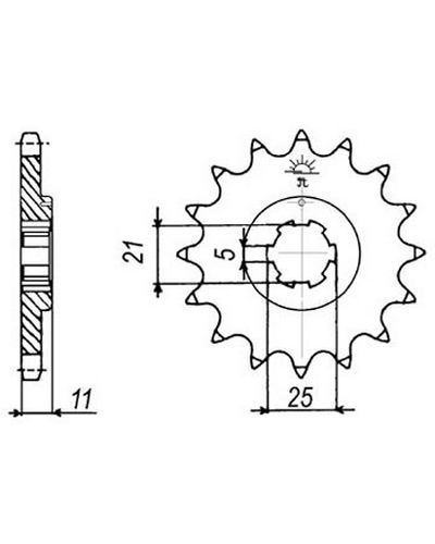 Pignon Moto JT SPROCKETS Pignon JTF508.15