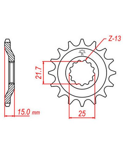Pignon Moto JT SPROCKETS Pignon JTF514.15 Pignon Moto JT SPROCKETS Pignon JTF514.15