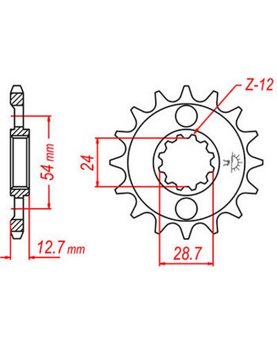 Pignon Moto JT SPROCKETS Pignon JTF522.15